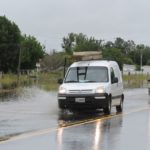 El agua llega hasta mitad de la ruta 3