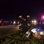 Accidente en cercanías al cruce de rutas 66 y 20