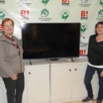 Elsa Weiss de Galleano recibió su Smart TV de 50 pulgadas
