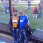 Maxi Matter viajó a la Bombonera a ver a Boca 2
