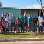 Se plantaron 20 frutales en la Ctda Hermanas Weimüller