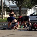 Chocaron una moto y una camioneta en Bv. América y Entre Ríos