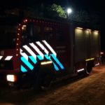 Incendio en el patio de una vivienda en calle Arribeños 2