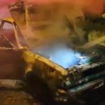 Se incendió un auto en calle Palermo al 400