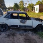 Se incendió un auto en la intersección de Balcarce y Palermo