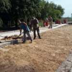 Se repavimenta la calle 9 de Julio