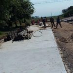 Se repavimenta la calle 9 de Julio 2