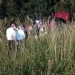 Un auto volcó en Ruta 13 cerca de San Jorge