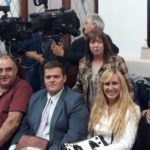 La senadora en la firma de convenio por acueducto 2