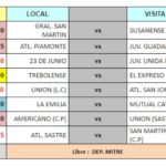 Cronograma para la fecha 8 del Clausura en Inferiores