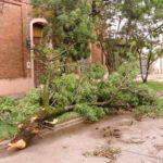 Fuerte tormenta en la ciudad