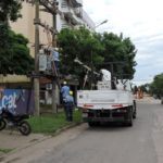 Se rompió un seccionador fusible Kearny en Seguí y Rosario