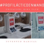 Profiláctico en mano en Kika Club