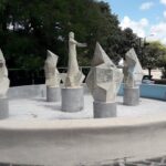 Se reacondiciona la Fuente del Bicentenario