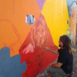 Se pinta un mural en zona sur 1