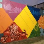 Se pinta un mural en zona sur