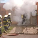 Incendio en el garage de una vivienda de calle Bruselas 3