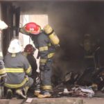 Incendio en el garage de una vivienda de calle Bruselas 4
