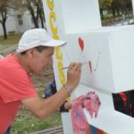 Se pintó la discapacidad en el Monumeno a las letras 2