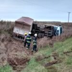 Volcó un camión en Ruta 40S