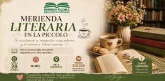 “Merienda Literaria en la Píccolo”: una propuesta para disfrutar libros, sabores y cultura